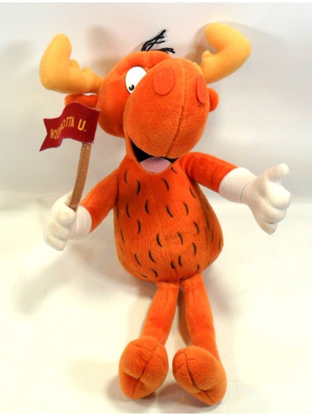 Y2K‎ STUFFINS 9" Rocky and Bullwinkle 9" BULLWINKLE J. MOOSE Plush Wossamotta U.